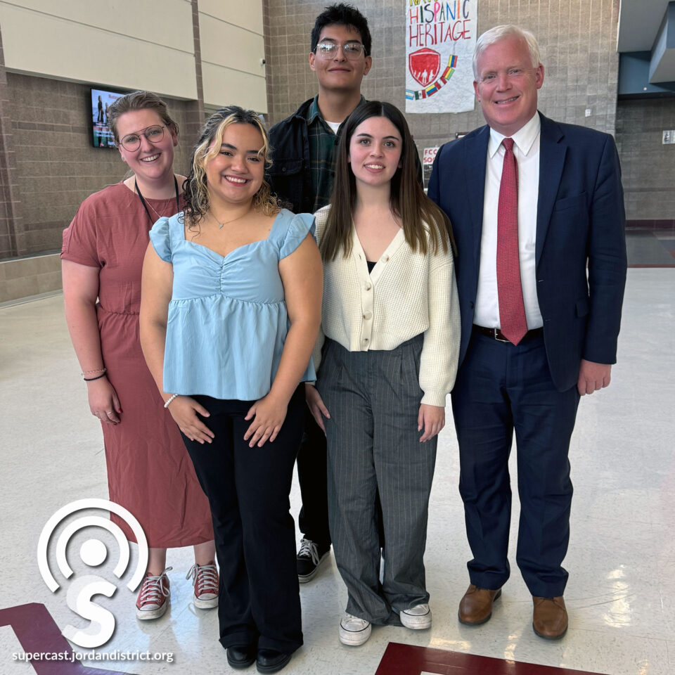 Superintendent with HHS Latinos in Action