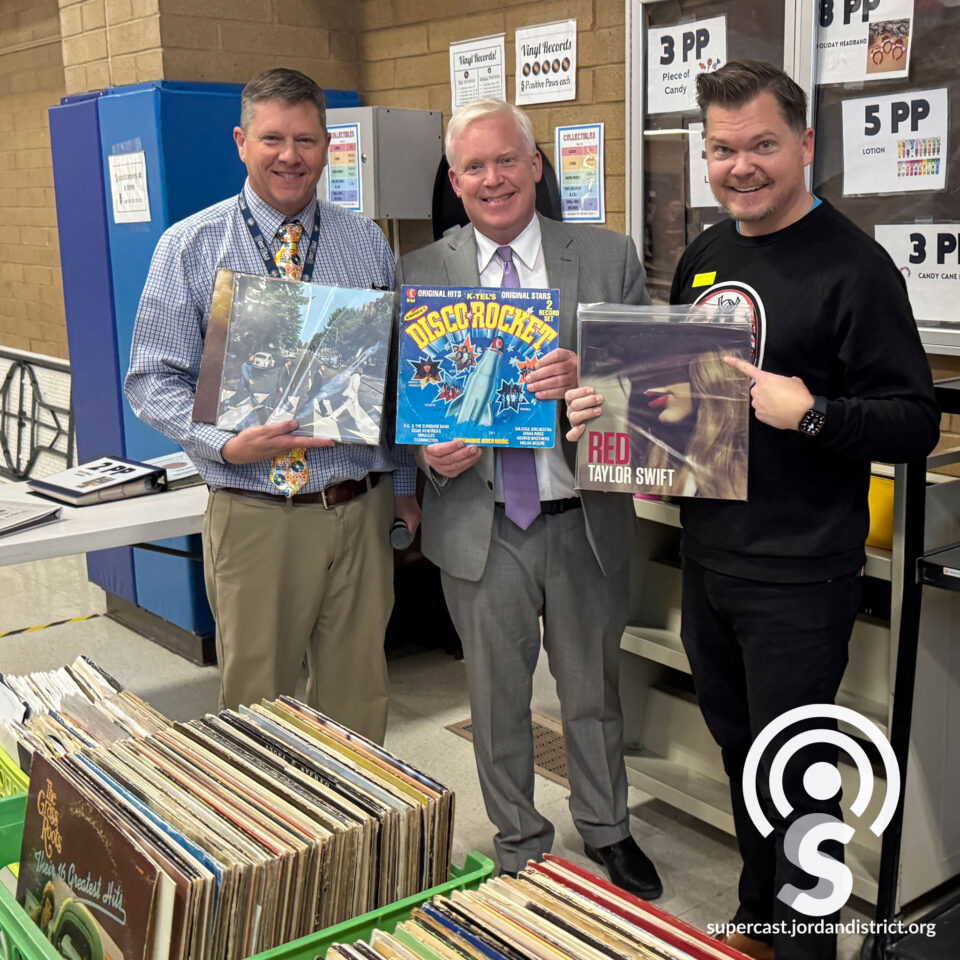 Superintendent at the pop-up record shop