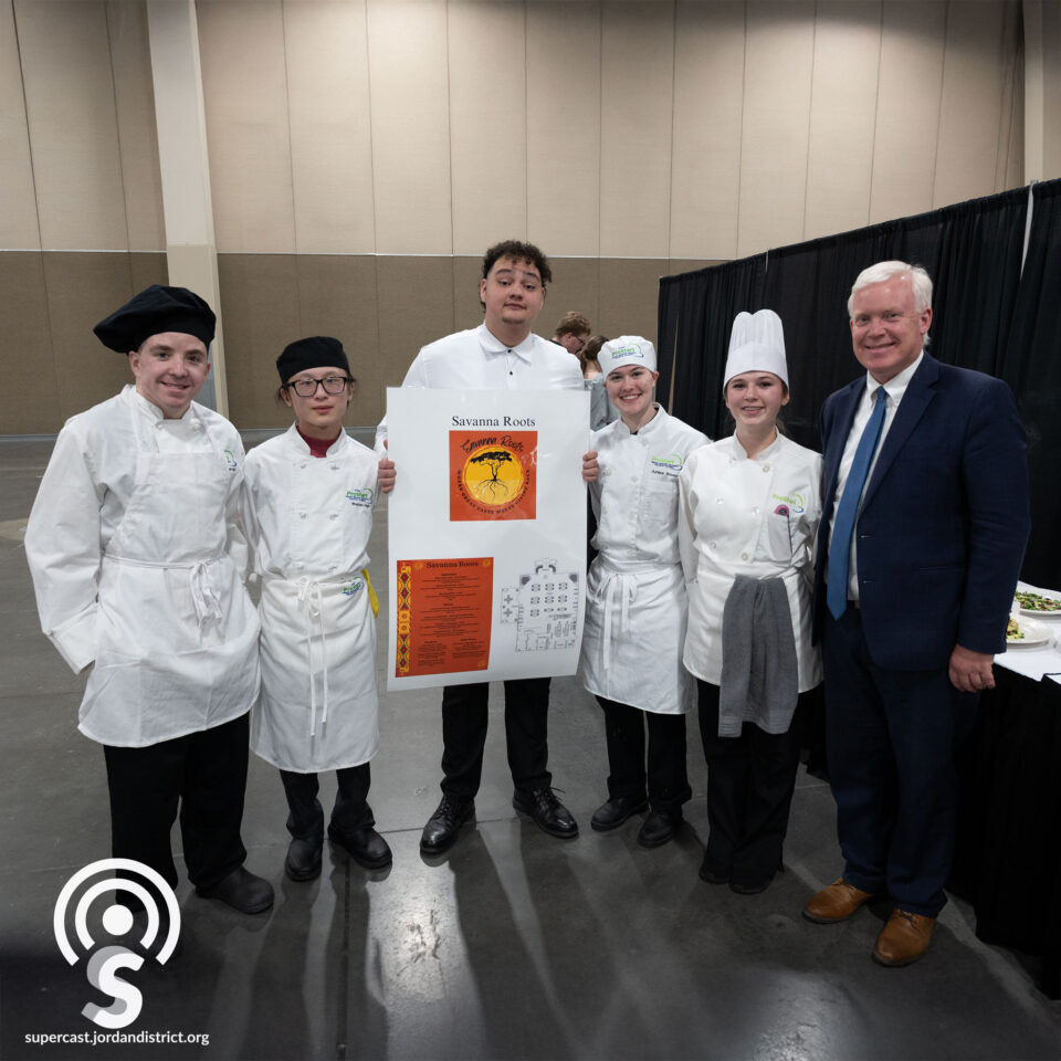 Superintendent with ProStart students