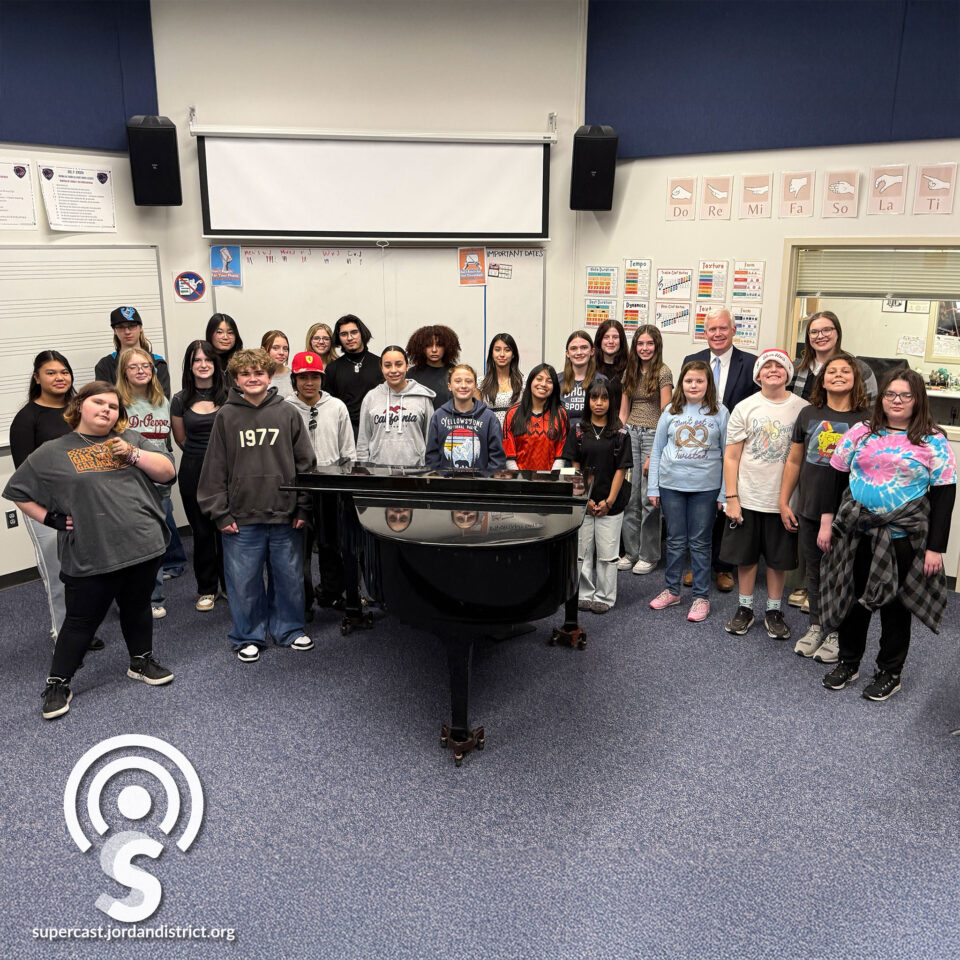 Superintendent with the JPJMS Choir