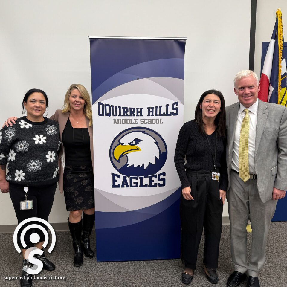 Superintendent with Aubrey Allen & Kathy Taylor