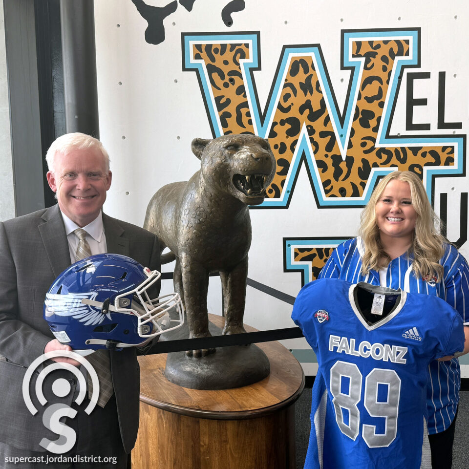 Superintendent with Makayla Brown